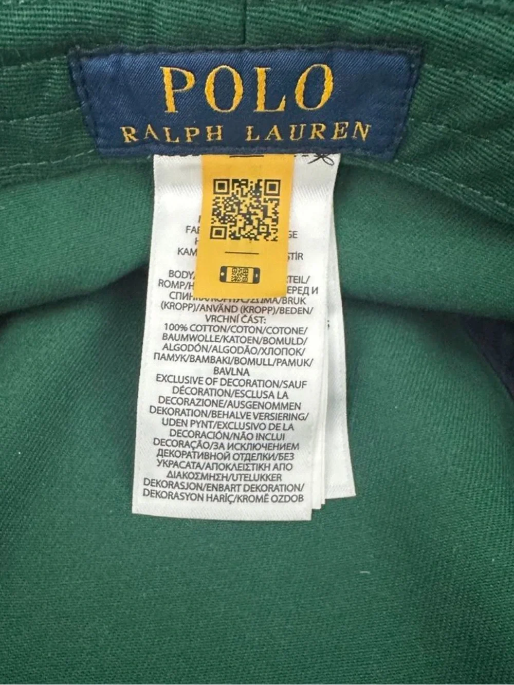 🐻 Polo Ralph Lauren Polo “Preppy Bear” Twill Bucket Hat Green Size: L